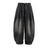 Roupas Masculinas Beijie 2026 Verão Novo Jeans de Perna Larga Masculino Calças de Trabalho Lavadas Retrô Masculinas Calças Longas Casuais Largas