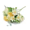 Fabricante de Productos Transfronterizos Venta Directa Ramo Simulado de Hortensia Rosa Pequeña Ramo de Mano Decoración de Accesorios de Boda Muebles para el Hogar
