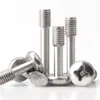 En stock, entrega inmediata: Tornillos de acero inoxidable 304 GB818 de cabeza de cruz ranurada anti-aflojamiento, tornillos de cabeza redonda semihilo