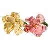 Floricultura Produto Novo Acabado Flor Desabrochando Feito à Mão Lã Tricotada Galho de Flor Platycodon Buquê Acessórios Decorativos Atacado para Namorada
