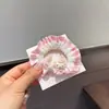 Scrunchie de Cetim Plissado Cor Sólida de Alta Qualidade Estilo Coreano, Elástico Elegante de Alta Elasticidade para Rabo de Cavalo, Corda de Cabelo Simples Elástica
