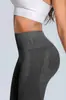 Pantalones de yoga de estilo europeo y americano de cintura alta con estampado de letras, efecto de glúteo de durazno, lavado a la arena, pantalones de fitness sin costuras de alta elasticidad para mujer