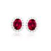 Aretes de plata 925 imitación diamante esmeralda turmalina topacio granate amatista citrino Alexander