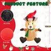 Em Estoque 100cm Rena Marrom com Chapéu de Natal Decoração Inflável para Enfeites de Jardim de Natal da Amazon