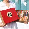 Pastel de Gelatina de Piel de Burro, Dátiles Rojos, Caja Vacía de Cuatro Compartimentos, Caja de Empaque de Dulce de Leche Nieve, Caja de Regalo, Caja de Regalo de Recuerdo para el Festival del Medio Otoño