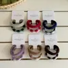 2 Piezas ~ Anillos para Toallas Elásticos de Alta Calidad Grado Exportación, Bloques de Color a Cuadros, Dulces y Duraderos, Sujetos Firmemente con Bandas Elásticas