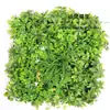 Parede de planta biónica tridimensional simulada, gramado artificial de plástico popular para exteriores, parede de plantas verdes para varanda, parede de plantas simulada
