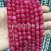 Cuentas redondas de grano rojo optimizadas, calcedonia roja de agua, color B, para pulseras, collares, accesorios, venta al por mayor
