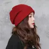 Sombrero para Mujer Otoño e Invierno Sombrero de Lana Negro Tejido Moda Coreana de Moda Sombrero de Luna Informal de Invierno Postparto Sombrero Coreano para el Frío