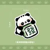Imán de Nevera Acrílico con Pegatina de Merchandising de Panda Nuevo Transparente Lindo Pegatina Magnética ins Pegatina de Nevera de Panda 5CM