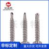 Tornillo autorroscante de cabeza redonda con forma de cruz de acero inoxidable 304, con cola de milano y cabeza plana DIN7504N