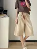 26 novo modelo de início de outono, acabamento lavado vintage, cheio de personalidade, 100% algodão penteado, shorts jeans de seis pontos