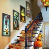 Banderas de Halloween Transfronterizas 39x101cm Juego de Cuatro Decoraciones de Pared Banderas Colgantes Festivas Palabras Clave de Halloween