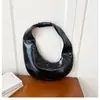 Bolso de Hombro para Mujer de Diseño de Nicho Transfronterizo, Piel Brillante, Bolso de Mano, Bolso Sencillo Nube, Bolso de Moda de Lujo Ligero