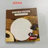 Mango de máquina de café italiana, papel de filtro redondo para el portafiltro, papel de filtro de café especial para cafetera moka y prensa francesa, equipo de café