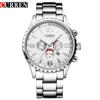 Reloj de Cuarzo para Hombre CURREN Karin 8056 Calendario Casual Negocios Resistente al Agua Reloj de Pulsera para Hombre