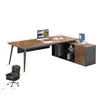 Escritorio de oficina del jefe, escritorio de oficina moderno y simple, escritorio ejecutivo, escritorio y silla de oficina para gerente, director ejecutivo, supervisor