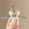 Pinza para el Cabello Floral Dulce y Fresca con un Toque de Lujo, Horquilla Exquisita para Mujer, Pinza de Tiburón Moderna y Versátil, Horquilla para Peinados Recogidos