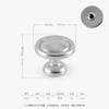 AbrepuertasMango plano de un solo agujero Manija decorativa minimalista moderna para gabinete Manija de mueble para puerta de cajón y armario