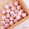 Serie Rosa Perlas de Cerámica Forma de Seta Concha Flor Perlas Forma de Flor Accesorios para Pulsera Collar DIY Hecho a Mano