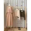 AS OFICIAL Blusa Feminina Elegante Versátil Slimming de Manga Longa com Decote V Estilo Coreano Outono 28713