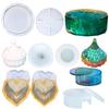 Serie de Cajas de Almacenamiento con Molde de Pegamento DIY Yangyang de Deyi Serie de Portabolígrafos Molde de Silicona Espejo de Pegamento de Cristal