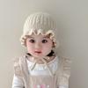 Gorro de Invierno para Bebé con Encaje Dulce, Gorro de Lana Tejida para Niñas, Gorro Cálido para Protección de Orejas de Bebé Pequeño, zxh10