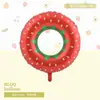 Nuevos Globos de Papel de Aluminio de Piña, Sandía y Fresa con Dibujos Animados para Fiestas Transfronterizas de Verduras y Frutas, Decoración de Cumpleaños, Lindos Productos Nuevos