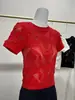 Versátil Top de Punto Holgado con Mangas Cortas para Mujer 2026, Moderno, con Calados, Cuello Redondo, Elegante y Adelgazante, Nuevo Top Deportivo de Verano