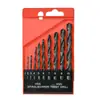 Broca Helicoidal de Vástago Recto, Taladro Eléctrico Set para Perforar Metal y Plástico, Broca Helicoidal de Acero de Alta Velocidad para Carpintería Negra