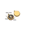 Ojo de Goteo de Aceite y Colgante para Palma de Acero Inoxidable Oro de 18K Moda DIY Accesorios para Collares Pulseras Pendientes Joyería al por Mayor