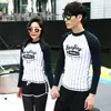 Traje de Buceo Nuevo para Pareja Traje de Baño de Manga Larga Traje de Medusa para Hombre y Mujer Traje de Snorkel Traje de Baño Conservador para Playa
