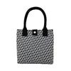 Bolso de Mano Tejido Estilo Coreano, Bolso de Mano de Moda Houndstooth para Viajeros de Gran Capacidad, Bolso de Mano Casual Versátil, Bolsa para el Almuerzo