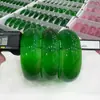 Fornecimento Direto da Fábrica de Pulseira de Pedra Olho de Gato de Alta Qualidade, Pulseira Larga Verde Espinafre Rosa Profundo, Pulseira de Vidro Imitação de Jade Transfronteiriça
