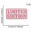 Pegatinas de Tela Bordadas con Texto en Inglés de Colores Caricaturescos Transfronterizas Parches Decorativos Personalizados Sellos Bordados Parche Adhesivo Termofusible Listo para Enviar