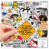 50 Adesivos de cerveja engraçados Cartoon Laptop Hand Ledger Phone Case Decoração Adesivos DIY transfronteiriços