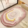 Tapetes de Chão para Banheiro Estilo Creme Imitação de Caxemira Venda Quente Atacado Transfronteiriço Simples Nórdico Absorvente de Água Antiderrapante