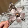 Pinza de garra floral extremadamente hermosa para mujer, clip para el cabello modelo nuevo de alta gama 2026, pasador para la parte posterior de la cabeza, pinza de tiburón para peinar el cabello, accesorio para el cabello