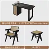 Nueva Mesa de Té para Balcón Estilo Chino con Bandeja de Té de Piedra Almacenamiento de Tetera Soporte para Té Mesa Pequeña para el Hogar Madera Maciza Mesa Simple para Preparar Té