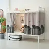Cortina para Cama de Dormitorio Estudiantil, Sin Taladrar, Cortina Opaca de Privacidad, Artefacto Opaco para Dormitorio Universitario