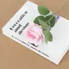 Pequeña Rosa de Terciopelo Día de San Valentín Chino Boda Flor Artificial Decoración Hogar Hotel Arreglo Floral Fabricante Flor Artificial Mayorista