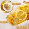 Selección Transfronteriza de Botellas de Almacenamiento con Hebilla de Acero Inoxidable de Alta Calidad Cajas de Almacenamiento para Cocina Botellas de Miel y Limón Frascos Sellados Botellas de Vidrio