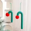 Colgante de Bastón de Navidad de Amazon Diseño de Escena Navideña DIY Decoración de Árbol de Navidad Colgante de Bastón de Lana