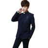 Traje Tang retro de estilo chino, ropa de primavera y otoño, traje bordado con cuello levantado, traje Zhongshan para hombre, traje de boda, traje de tres piezas