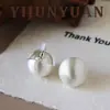 Pendientes Geométricos Redondos Cepillados de Nuevo Estilo Otoño e Invierno Europeos y Americanos Simples y Elegantes, Sensación de Lujo Ligero y Gama Alta, Pendientes Versátiles de Aguja de Plata para Mujer