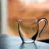 Taza Gongdao de Taiwán color cristal yiran hecha a mano resistente al calor taza para hombre vidrio té y vajilla de mar dispensador de té transparente de alta gama