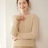 Suéter de Punto de Cachemira Nuevo Estilo Chino para Otoño e Invierno para Mujer, Tiras con Botones de Disco Estilo Chino, Suéter Cálido que Adelgaza la Figura, Suéter Retro