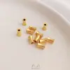 Retención de Color Fuerte Arena Dorada Cintura Delgada Cuentas Tubo Cuentas Barril Cuentas Guisante Luna Trébol de Cuatro Hojas Separadores de Cuentas Cuentas para Joyería Hecha a Mano DIY
