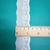 Renda de Algodão Código de Barras Recortado Lavado Damasco Renda Cinto Roupa Moda Vestido Acessórios de Renda Pronta Entrega