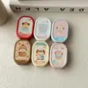 Nuevo Estuche de Lentes de Contacto de Dibujo Animado de Cachorro Crema Estuche Portátil de Color Girly para Lentes de Contacto con Espejo Estuche de Cuidado TZ041